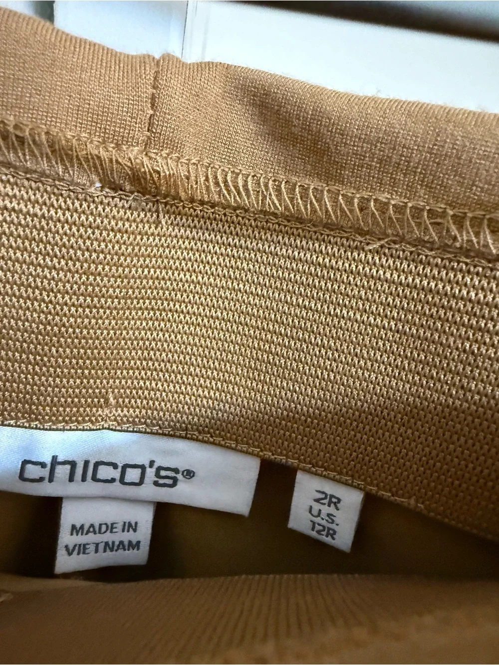 Chico’s Tan pull on casual pants L/2 NWOT - Picture 6 of 8